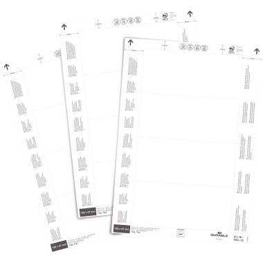 Einsteckschild DURABLE 1003 150x67mm 80 Stück