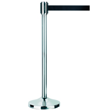 Gurtständer ALCO 8020 mit schwarzem Gurt chrom