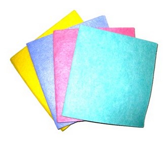 Allzwecktuch 38x40cm Dickvlies gelb 