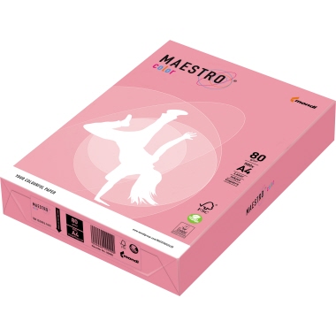 Kopierp. A4 80g flamingo 2-fach gelocht ,9417-opi74a80s_2ge,maestro Color