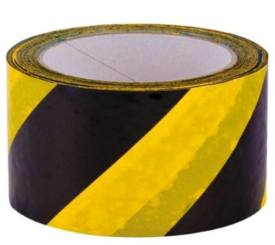 Markierungsband 60mmx66m gelb/schwarz 