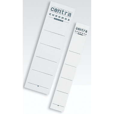 Rückenschild Centra 290105 weiß breit/kurz, einsteck, 10 St.