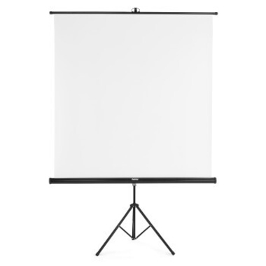 Leinwand Hama mit Stativ 155x155cm weiß 2in1 00021574