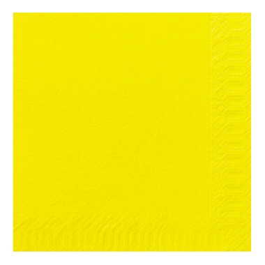 Servietten Duni 3-lagig 33x33cm gelb 1/8 Falz 250 Stück