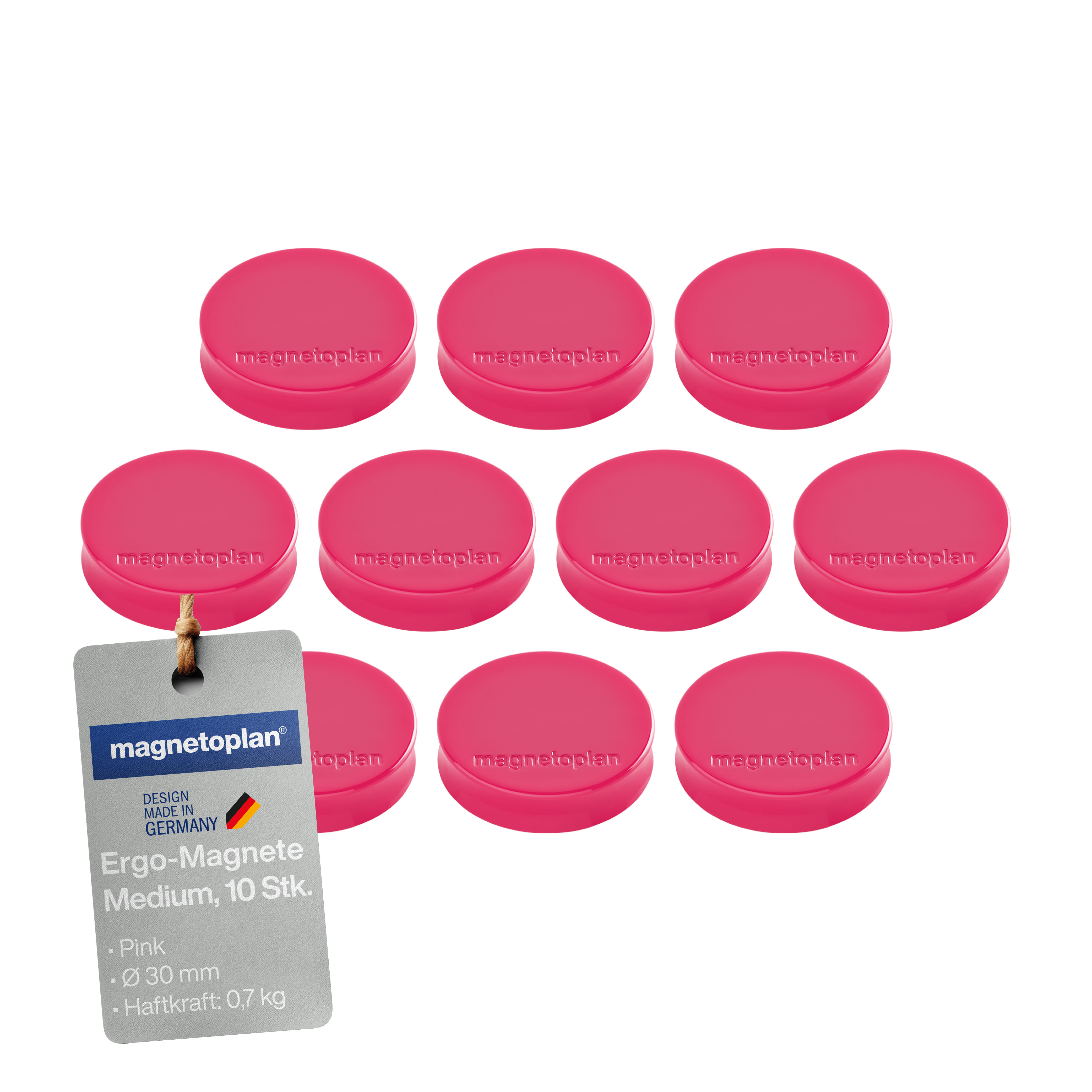 Magnet Magnetoplan 1664018 30mm pink Oplan Ergo- Medium