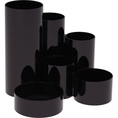 Stifteköcher MAUL 41155 schwarz 6 Röhren