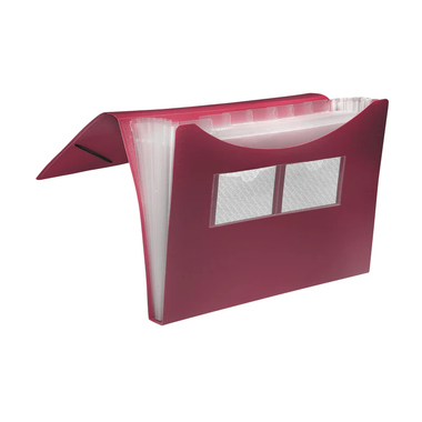 Fächertasche Foldersys 70005 A4 rot 7 Fächer