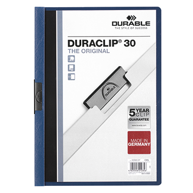 Klemmmappe DURABLE 2200 A4 dunkelblau 