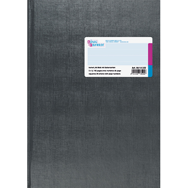 Geschäftsbuch K&E 8614222 A4 96Bl.kar. Deckenband, Seitenzahlen