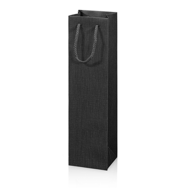 Papiertragetasche 100x85x360 mm 190g sw 