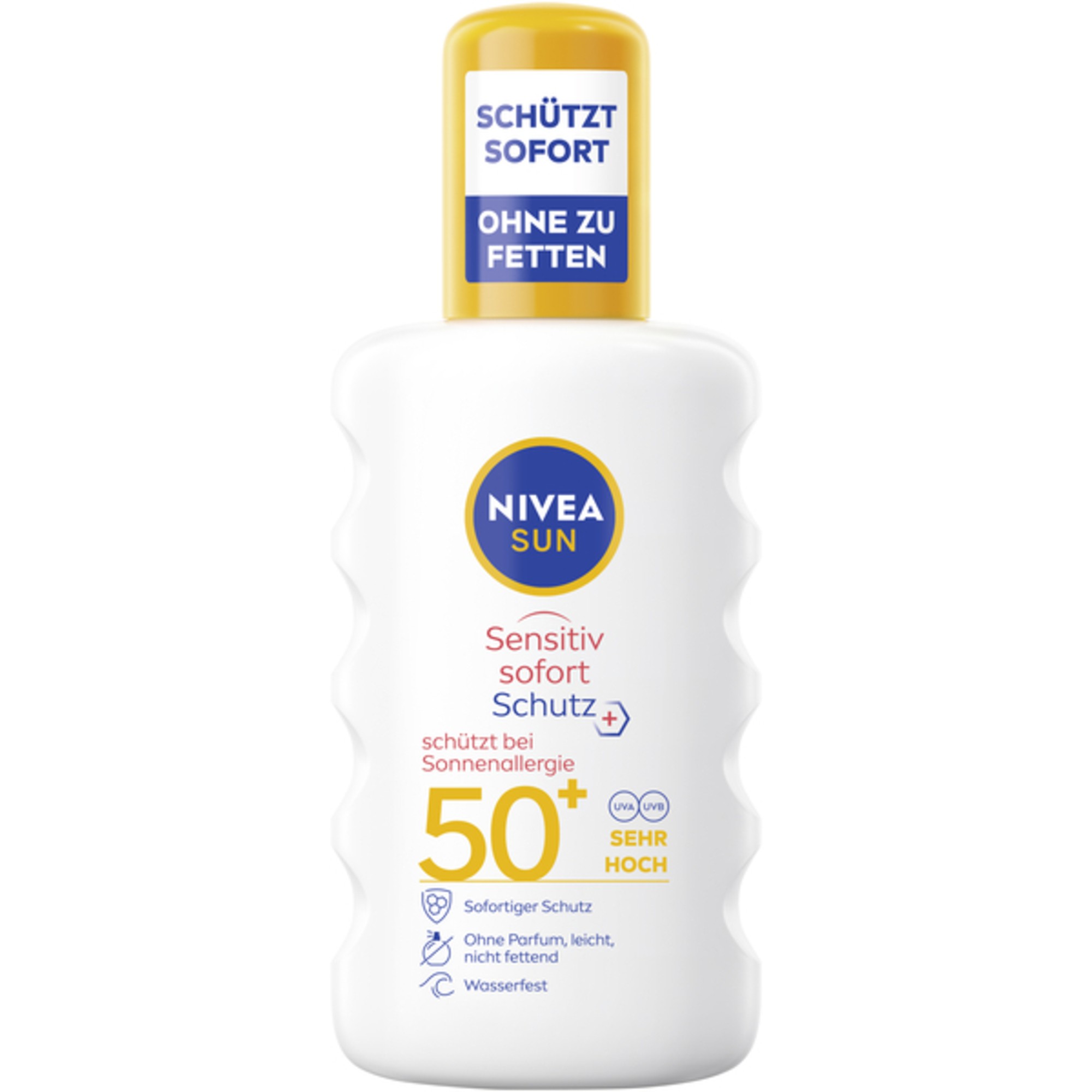Sonnenschutzspray NIVEA SUN LF50 200ml Sensitiv Sofort Schutz