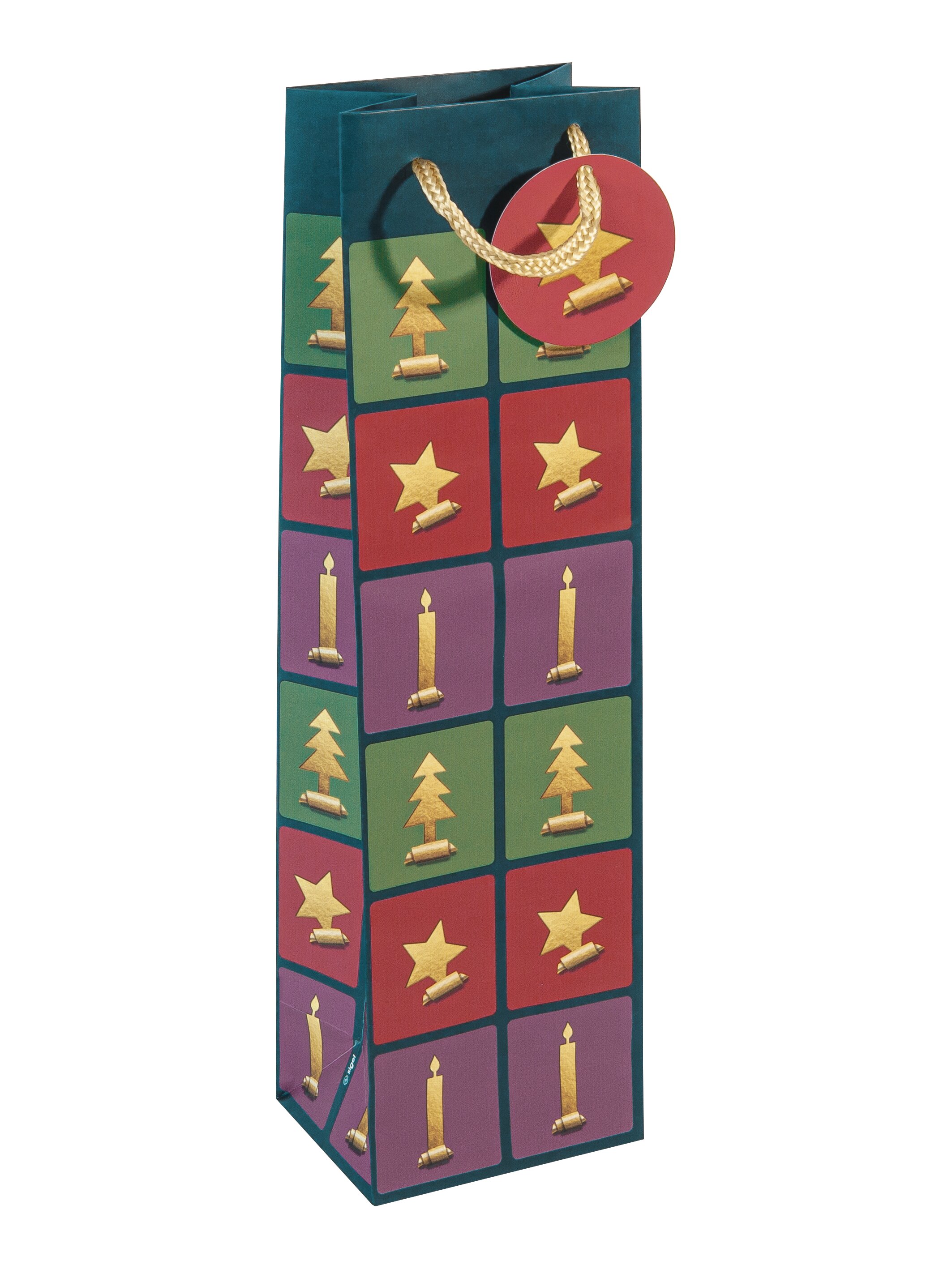 Geschenktasche Sigel Weihn. 100x350x80mm 