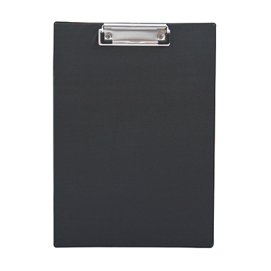 Klemmbrett DIN A4 Polystyrol schwarz 