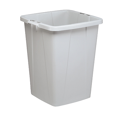 Abfalleimer DURABLE Durabin Flip grau/grün 52x61x49cm
