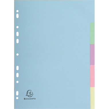 Register Exacompta 1605 A4 5tlg. rec Ycling, Farbig