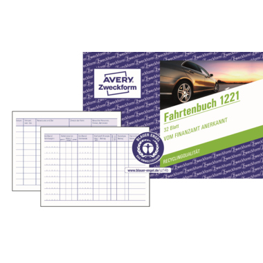 Fahrtenbuch Avery Zweckform 1221 A6 