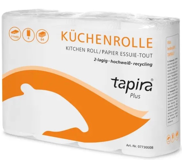 Küchenrolle 2-lagig hochweiß 64 Blatt 