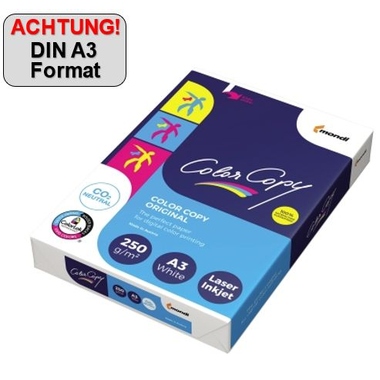 Kopierpapier Mondi Color Copy A3 250g weiß 125 Blatt