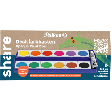 Deckfarbkasten Edding Share 4-0024 12 Farben sort.