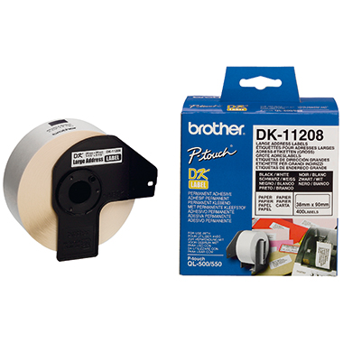 Etikett Brother DK11208 38x90mm weiß 