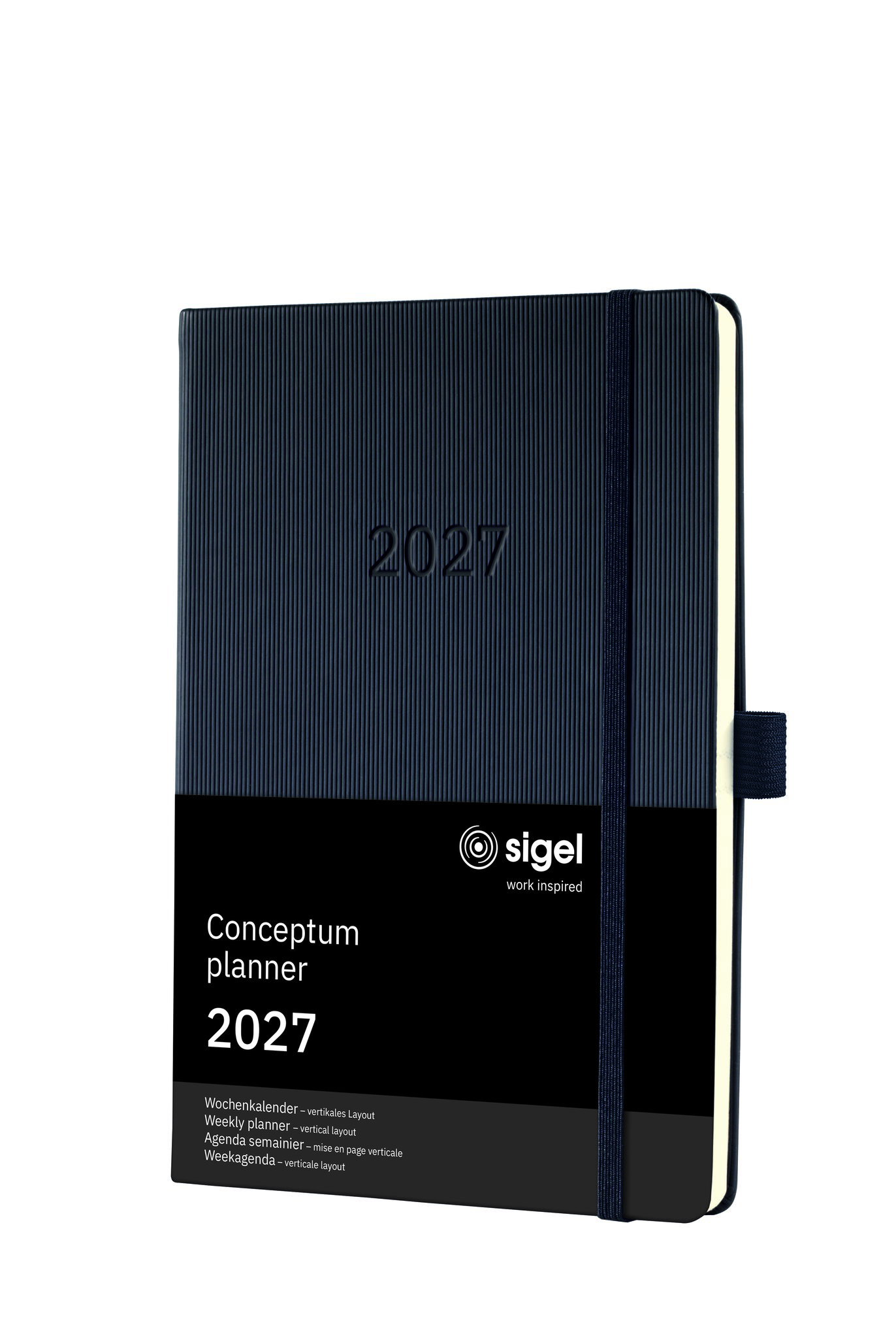 Buchkalender Sigel Conceptum C2719 schw. Din A5 1w/2s Hardcover