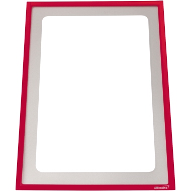 Infotasche Ultradex 8795 A4 hoch sk rot selbstklebend mit Ausschnitt, 225x312mm