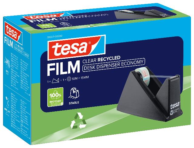 Tischabroller Tesa 59327 schwarz ecoLogo Easy Cut Economy 19mm x 33m