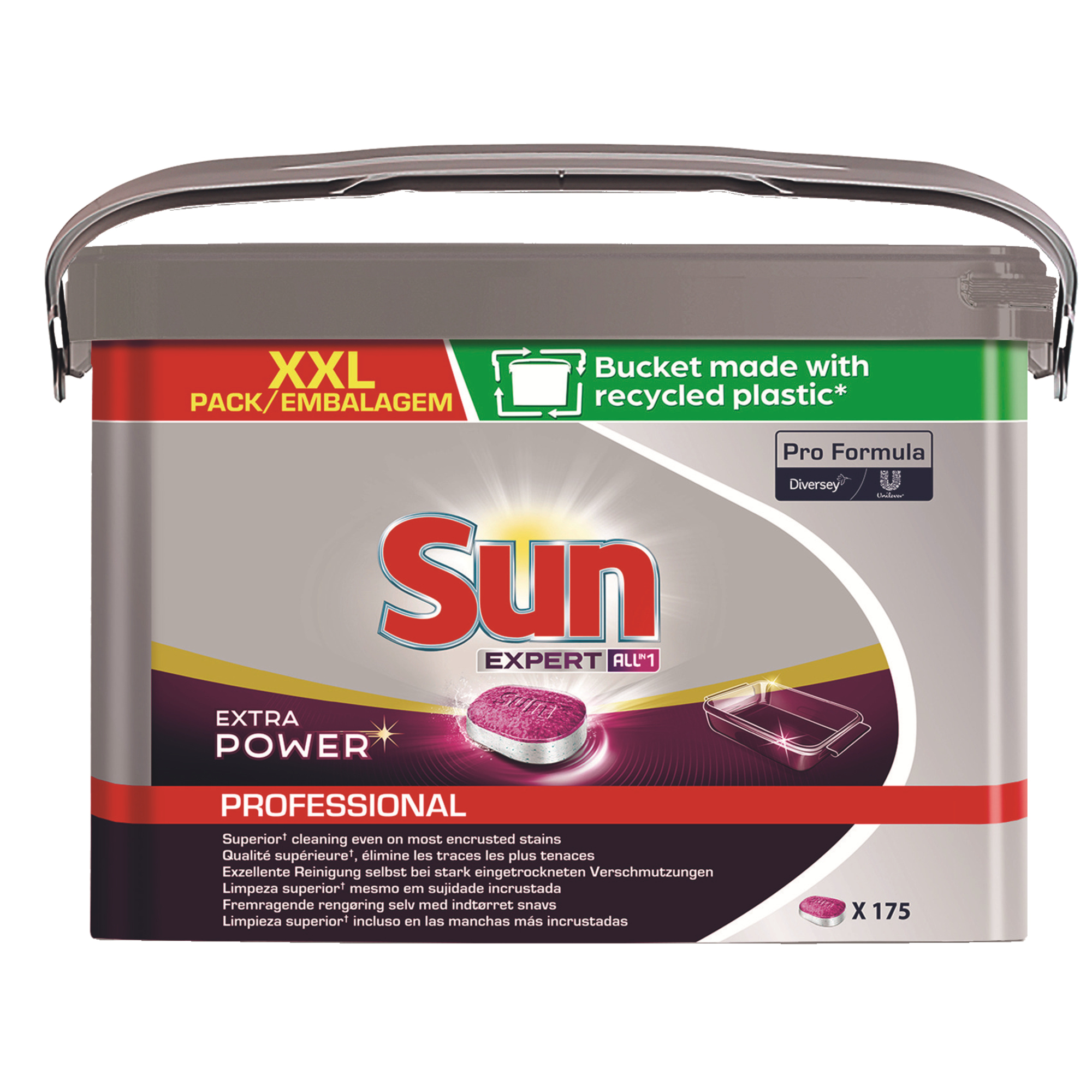 Spültabs SUN Professional All in 1 Extra Power Für Haushaltsgeschirrspüler