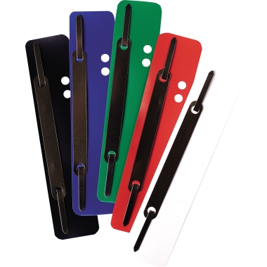 Heftstreifen kurz PP Metall-Deckleiste dunkelblau 3,8x15cm 25 St.
