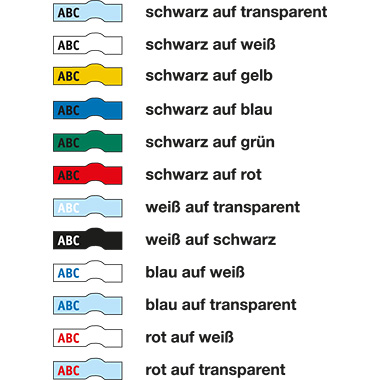 Schriftband Dymo 40913 41913 weiß/schw. Breite 9mm, Länge 7m