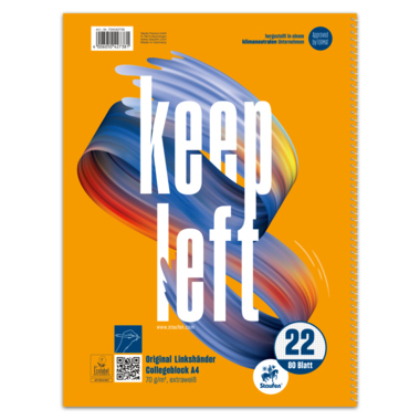 Collegeblock Staufen 44050022 A4 80B.kar Für Linkshänder