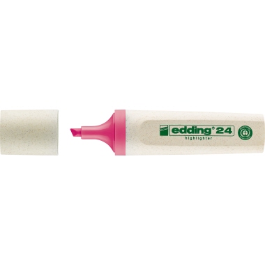Textmarker edding 24 EcoLine 2-5mm rosa, Keilspitze