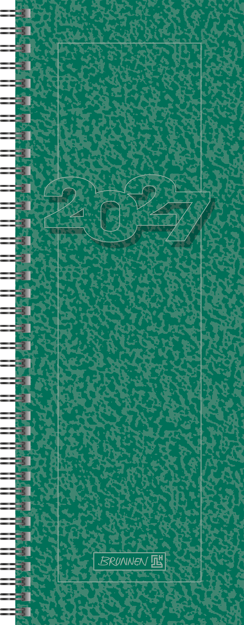 Vormerkbuch 78201 1S/1W 10x29,7cm grün 64 Seiten, Jahresübersicht Aktuelles J