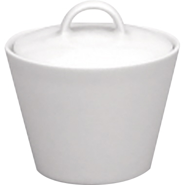 Zuckerdose Solea 0,2 ltr weiß 0,2 , Mit Deckel