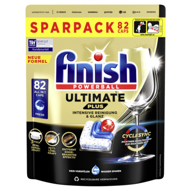 Spülmaschinentabs Ultimate Plus All in 1 Calgonit Finish Powerball
