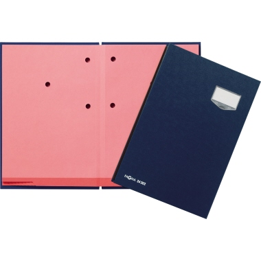 Unterschriftsmappe PAGNA 24202 De Luxe blau 20 Fächer
