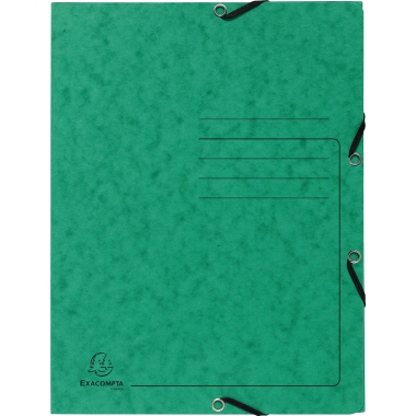 Jurismappe Exacompta 55403E A4 grün Mit Gummizug