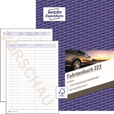 Fahrtenbuch Avery Zweckform 223 A5 