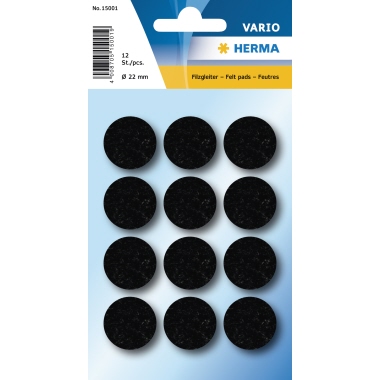 Filzgleiter Herma 15001 Ø22mm schwarz