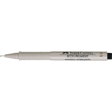 Tintenschreiber Castell 1663 0,3mm schw Ecco Pigment