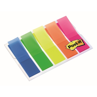 Haftstreifen Index Post-It 683HF5 683hf Etui Transparente Leuchtfarben 5x2