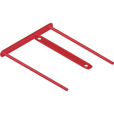 Archivclip Fellowes® BBD-Clip rot 100 Stück