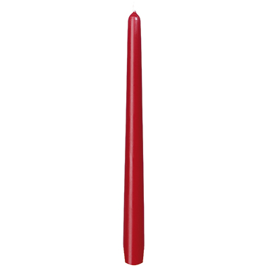 Leuchterkerze Duni 250x22mm bordeaux Getaucht, 7,5h