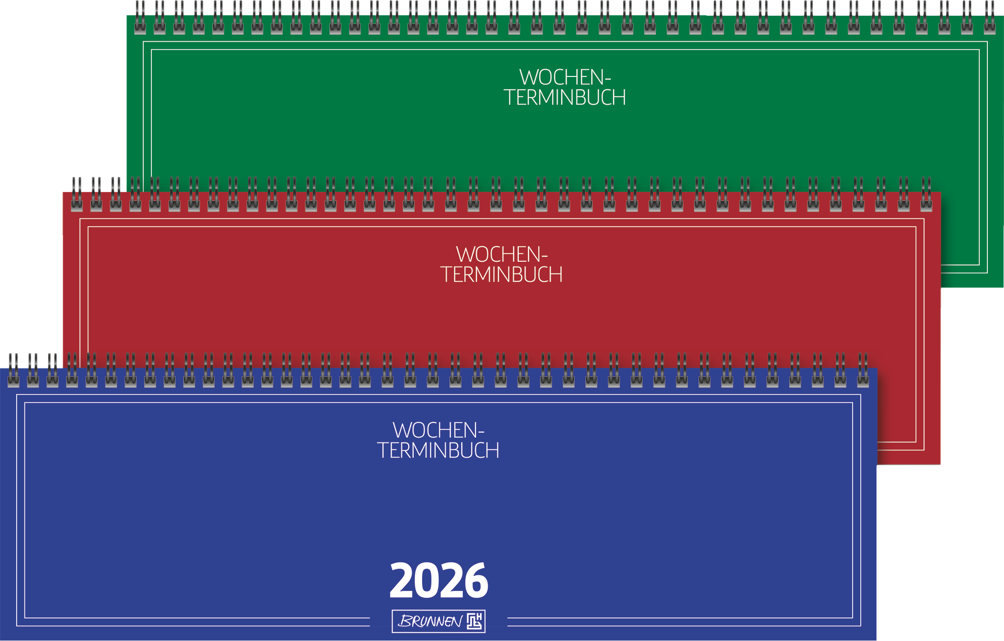 Tischquerkalender Brunnen 10-77401 2S/1W 