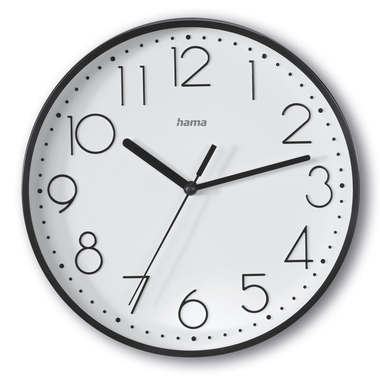 Wanduhr Hama 185866 Salina Ø-22cm schwarz