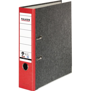 Ordner Falken A4 80mm rot Pappe
