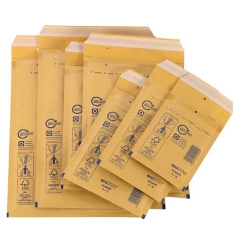 Luftpolstertasche aroFOL Nr. 3 braun 150 x 215 mm