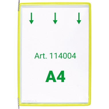 Sichttafel Tarifold 114004 A4 gelb 10 Stück