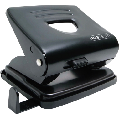 Locher Rapesco 1030 825 schwarz Bis Zu 25 Blatt, 2-fach , Metall, Inkl.