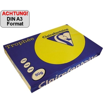Kopierpapier Clairefontaine 1264C A3 80g ocker 500 Blatt